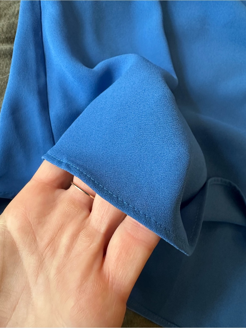 Babaton Blue Slip Dress with adjustable straps - Picture 10 of 10